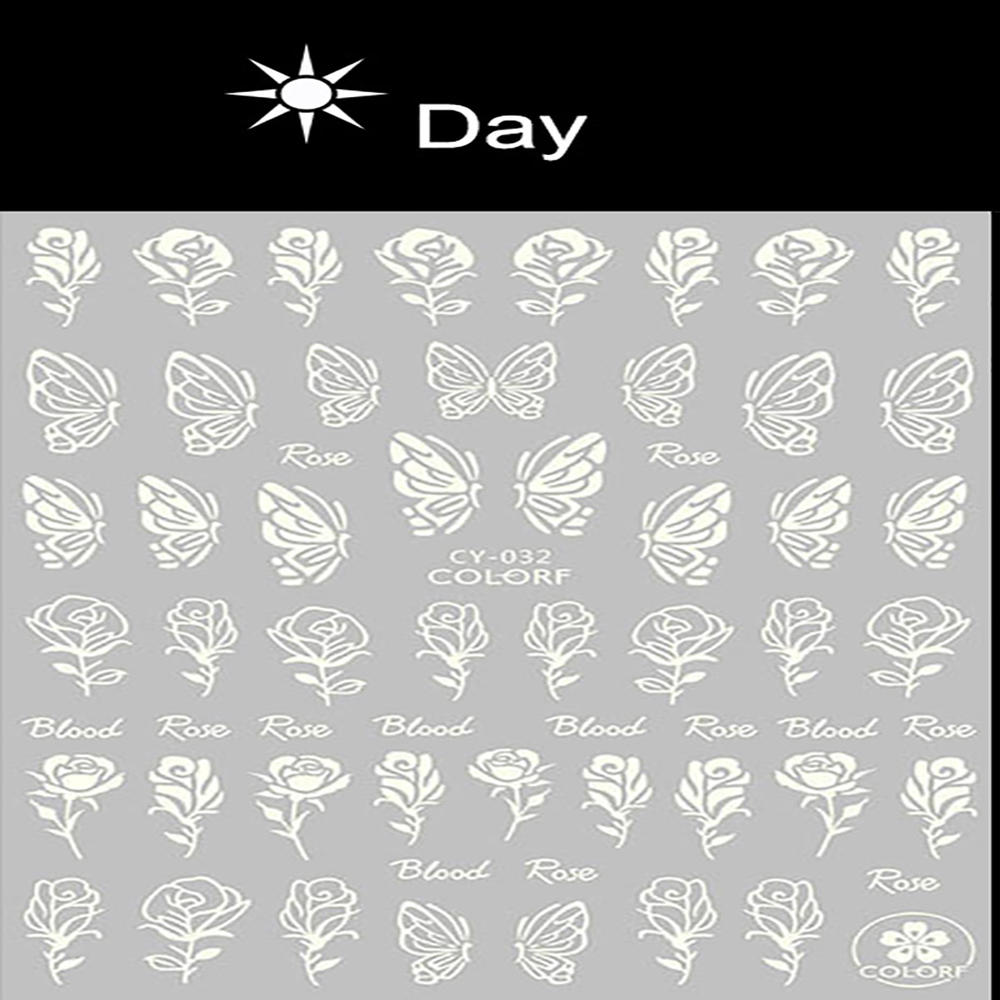 1pcs Fish Scale Nail Sticker Nail Art Adhesive Decals Net Line Geometry Hollow Designs 3D Manicure Decor Wraps Template Sticker