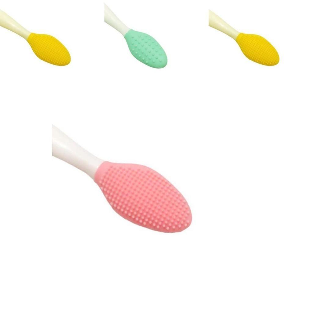 Double-sided Silicone Brush For Gentle Facial Cleansing And Circulation