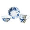 Snoopy Indigo Arabesque Teacup, Mug, and Bowl 3-Piece Set In Gift Box 630741