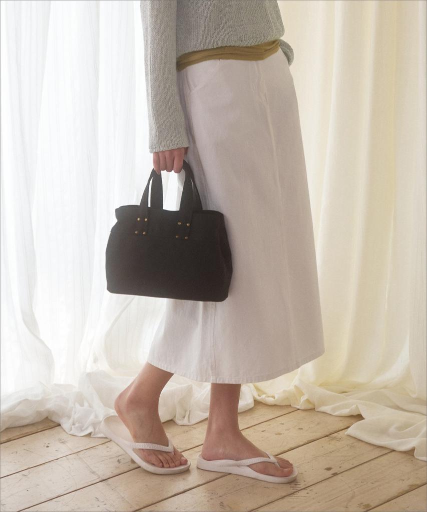Mango Many Please Beam Canvas Bag_Black