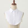 Women's Fashion Cotton Fake Collar, Simple Half Shirt Style Fake Collar, Versatile and Convenient Detachable Collar