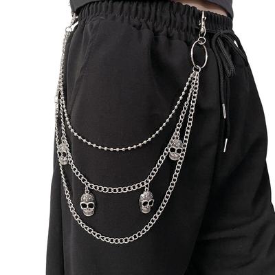 Punk Metal Skull Decorative Waist Chain Women's Multi-layer Chain Trouser Chain Spot