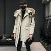 Men's Korean Version Thick Parka Over The Knee Men's Trendy Men's Coat High Quality Design Parkas