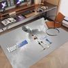 Custom Rug Kylian Mbappe Pattern Print Name Text Soft Non‑Slip Floor Carpet for Home Indoor Decoration