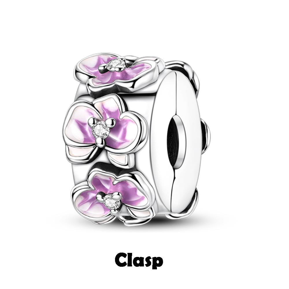 Copper Metal Silicone Spacer Stopper Clip Charm Bead Components Chamilia Bead Components Compatible With Authentic Original Necklace Bracelet High