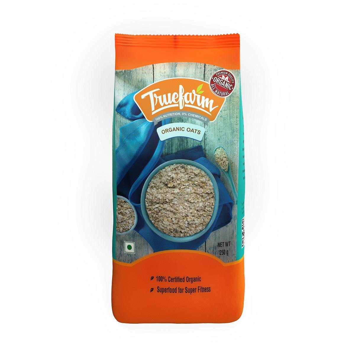 

Овсяная крупа (250 г), Organic Oats, Truefarm