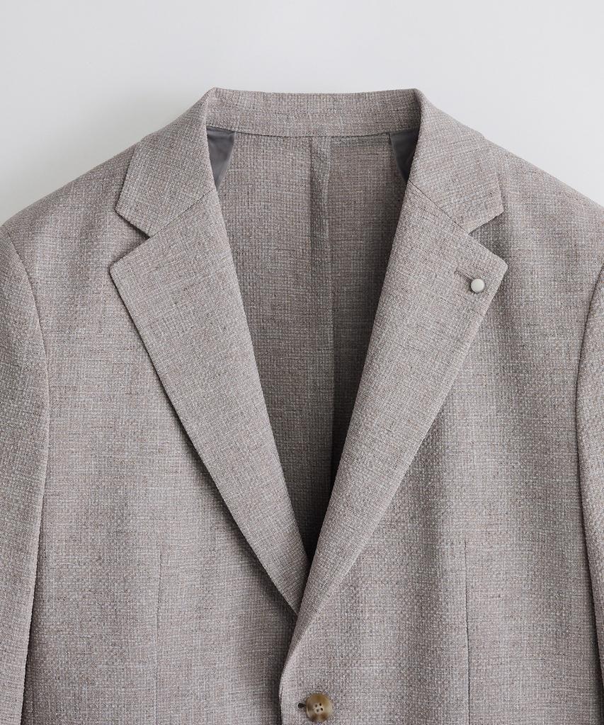 Stco [Summer] Seersucker Solid Jacket_Beige (Relaxed)_Sjaxb02Nsd