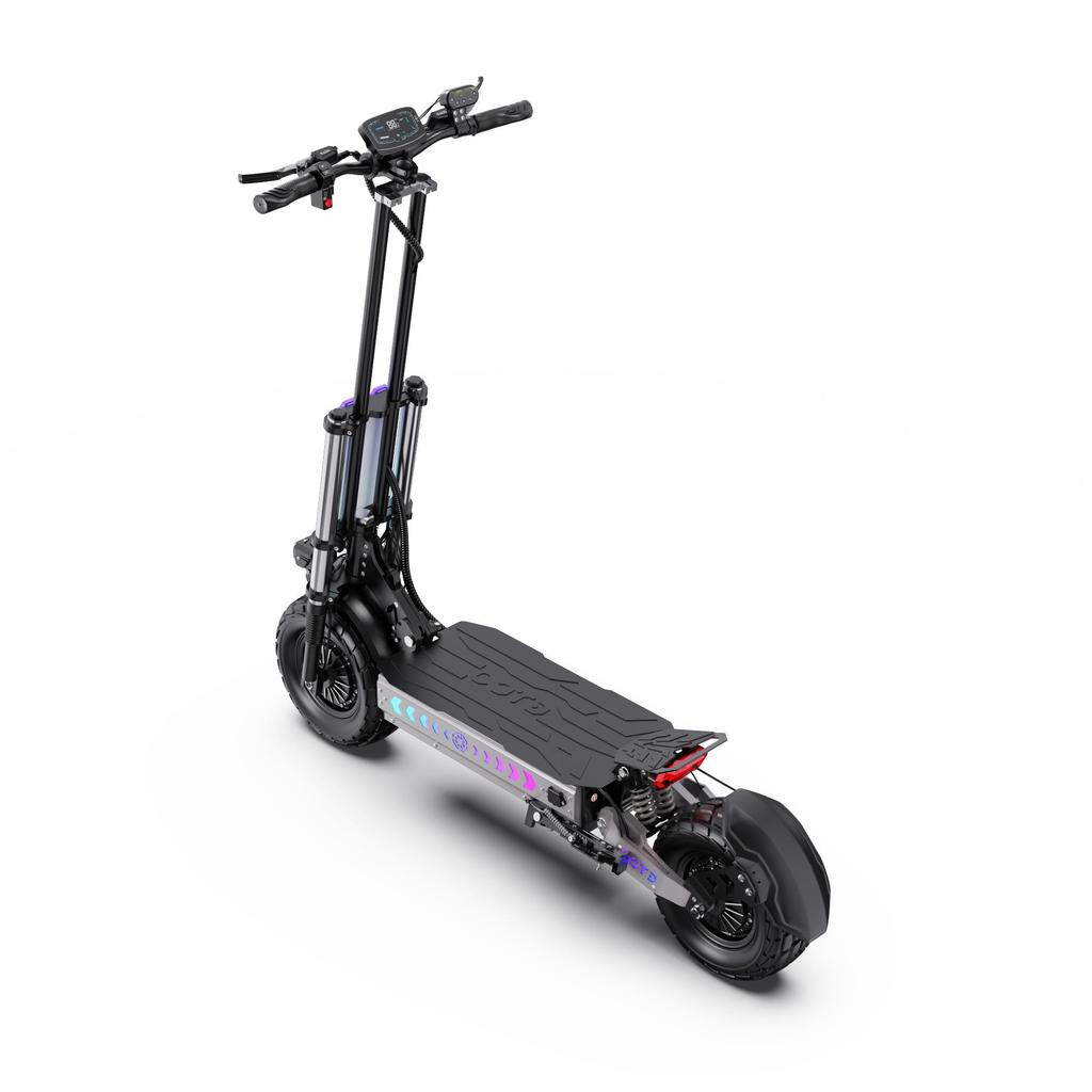 OOTD T90 Folding All Terrain Adult E-Scooter 60V31.2Ah Battery 3000W*2 Dual Motor 13 Inch Off-Road Tires Outdoor Riding Electric Scooter