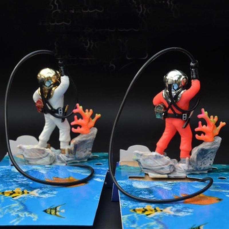 Aquarium Decoration Treasure Frogman Aquarium Landscaping Divers Aquarium Decoration