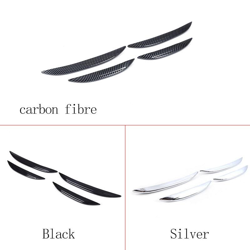 För Mercedes Benz GLC X254 2024 Bilstyling ABS Kolfiber/Silver/Svart Bil Luftintagsgaller Långa Långa Dekorationer Biltillbehör