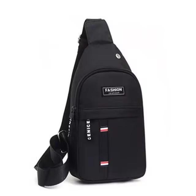 Men's Fashion Canvas Waterproof Chest Bag, Multifunctional Sling Crossbody Bag For Outdoor Sports Travel Hiking Camping