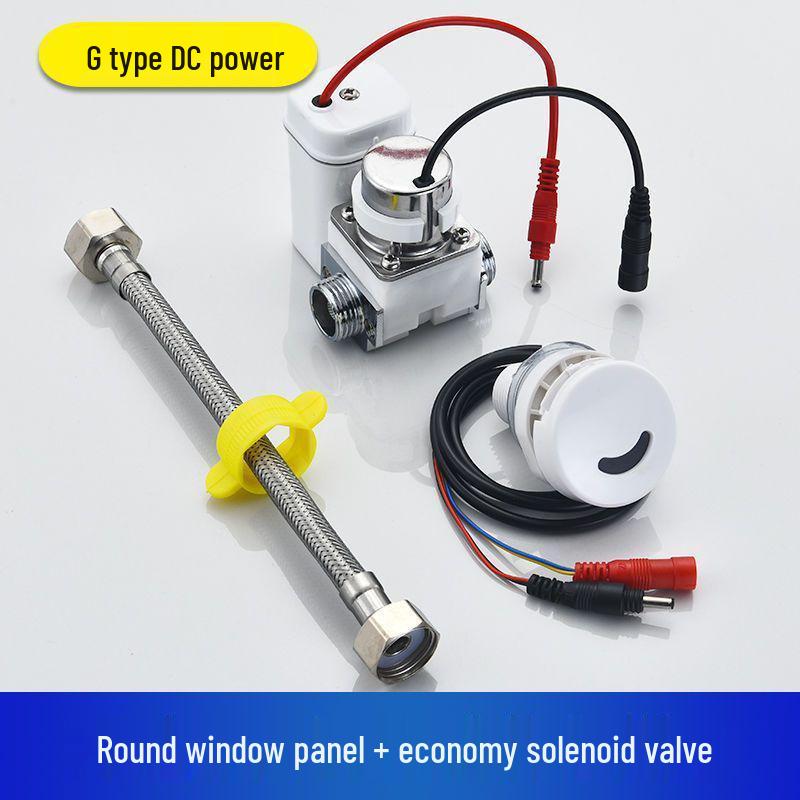 Automatic Urinal Flusher Kit: 6V Solenoid Valve & Battery Box with Sensor Accessories