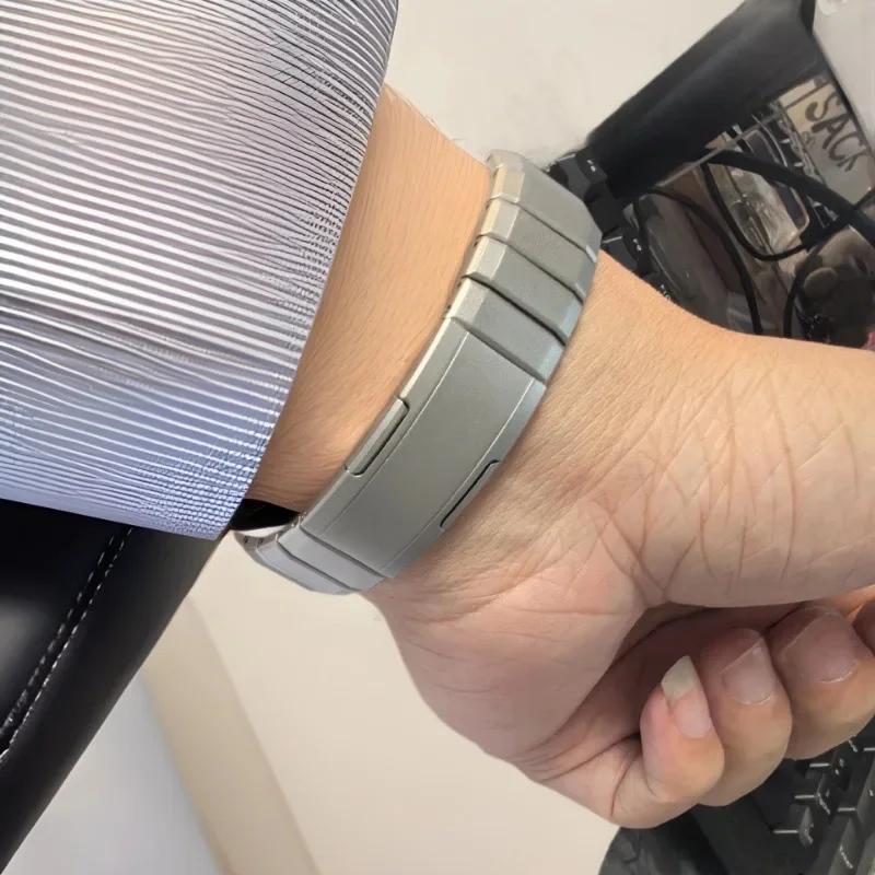 Titanium Band for Apple Watch Ultra2 49mm 46mm 45mm 44mm 41mm Strap Quick Fit Link Bracelet iWatch Series 10 42mm 9 8 6 7 5 4 se