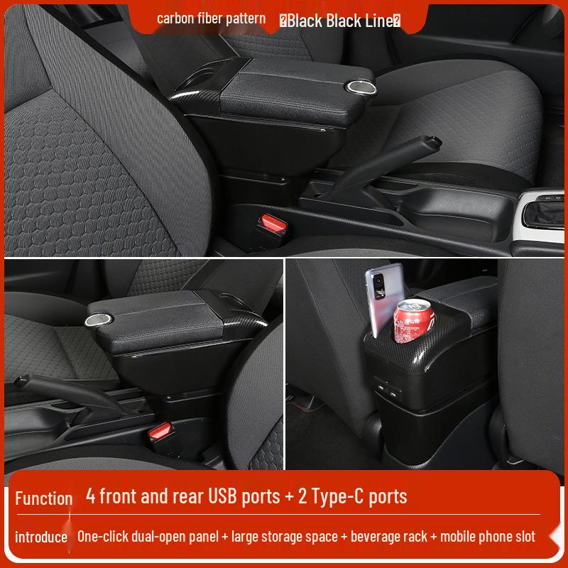 Mazda 2 Sedan/Hatchback Center Armrest Storage Box - Changan Jinxiang Modification Accessories