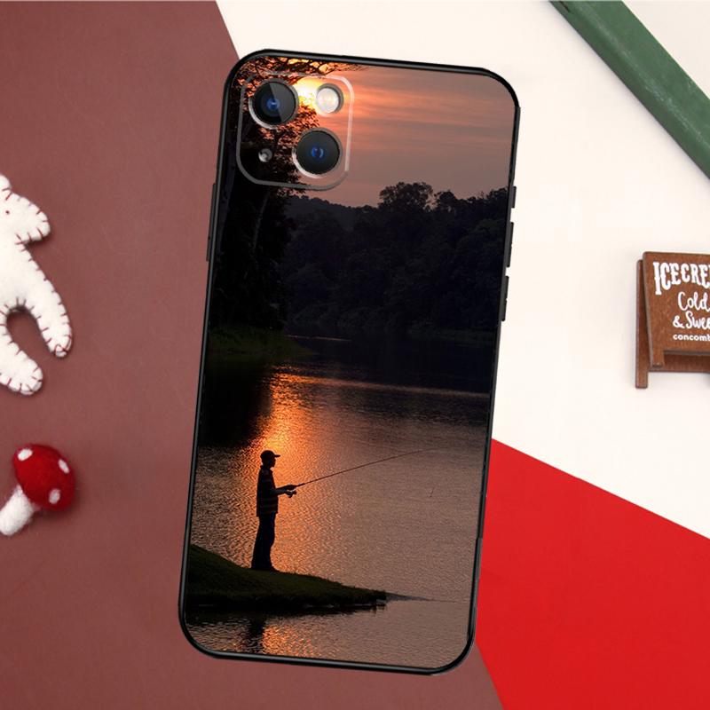 Fishing Rod Case For iPhone 17 Pro Max 16 15 14 13 11 12 Pro Max mini 15 16 Plus 16e 17 Air Back Cover