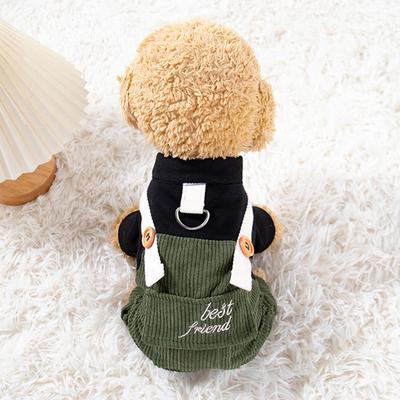 Trendige Winter-Hundebekleidung mit Leine – Cargo 4-Legged für kleine Hunde