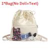 Lightweight Bowknot Backpack Solid Color Itabag Bucket Bag Fashion Gift Casual