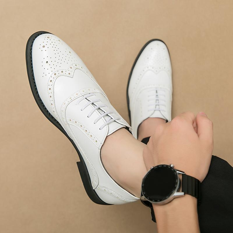 Leather Shoes Man Casual Loafers Luxury Design Slip on Male Dress Shoes Leisure Style Big Size Good Wear-resistant Sole