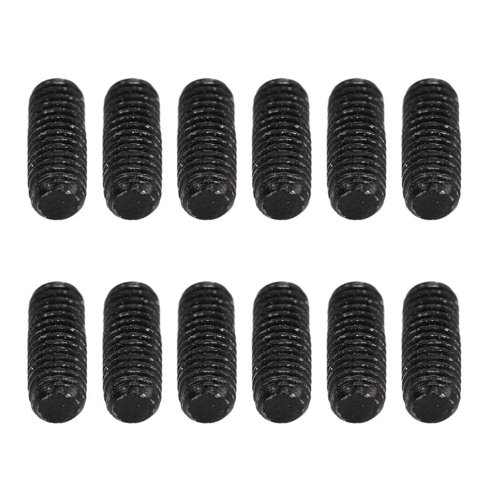12PCS Metal Material Saddle Height Screws M3x8mm Size Bridge Adjustment Screws  For Electric Guitar