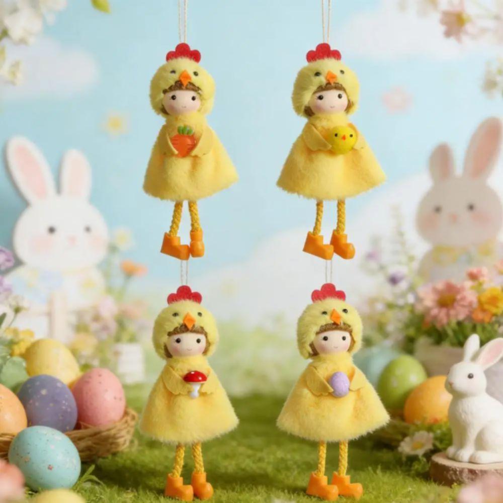 Dekoration Requisiten Gelbes Huhn Ostern Niedliches Design Hängende Dekoration Hängende Ornamente Figur Baum Anhänger Frühling Ostern