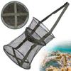 Mesh Fishing Cage Portable Fishing Net Round Folding Fish Net Collapsible Fish Trap Fishing Cast Net for Crab Fish