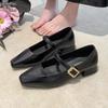 Fashion Elegant Women Heeled Shoes Fashion Shallow Buckle New Shoes Designer Classical Leather Pumps 2025 New Winter Zapatillas De Mujer