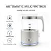 Milk Frother,Electric Warmer with Hot or Cold Functionality for Cappuccino Latte Macchiato Hot Chocolate EU Plug White