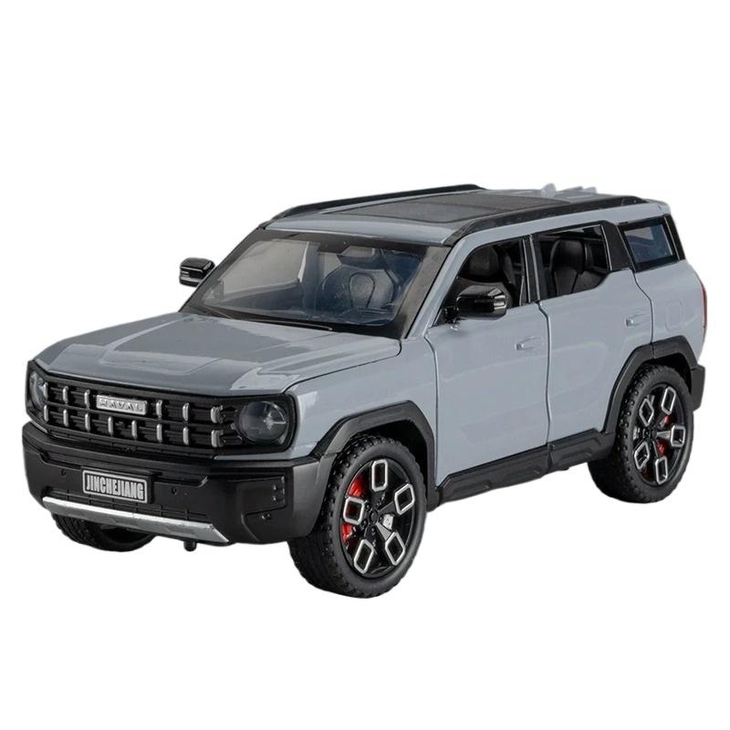 

Масштаб 1/24 Haval X-DOG SUV литая модель автомобиля литые металлические внедорожники имитация модели автомобиля коллекция звуков и света детские подарки серый
