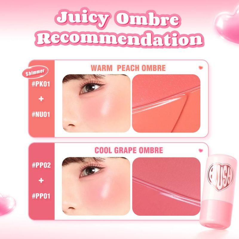 PINKFLASH - Mehrzweck-Wässriger Rouge-Stick - 6 Farben