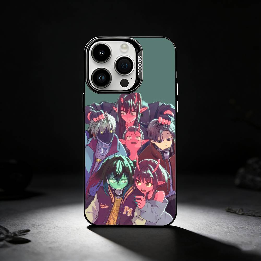 M-Milky S-Subway Anime Phone Case For iPhone 17,16,15,14,13,12,11 Plus,Pro Max,XS,Colored silver phone case