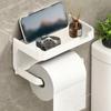 Wall-Mounted Roll Paper Storage Rack Aluminum Toilet Paper Container Paper Towel Holder  Restaurant