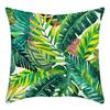 New Tropical Plant Leaves Rainforest Linen Cushion Pillow Cover