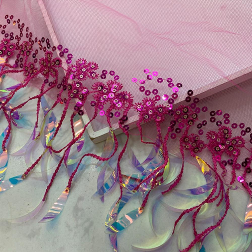 Adjustable Hip-hop Scarf Tassels Sequin Waistband Jeans Pants Decor Y2K Belt  Dance Performance