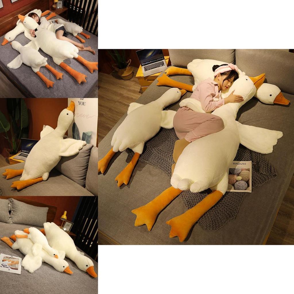 Magnificent White Goose Plush Sleeping Toy Soft Cushion Gift