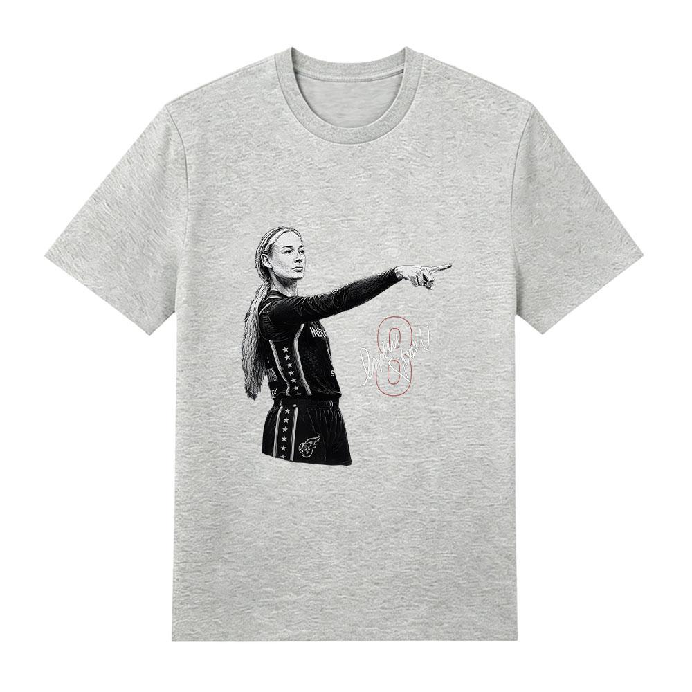 Trendy discount Sophie Cunningham Pointing T-shirts Dames Heren Casual O-hals Korte Mouw Tops Comfortabel Katoenen Top Casual Kleding XS grijs