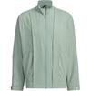 Solid Color Stand Collar Zipper Long Sleeve Jacket Men Jacket Silver Gray Green IZ3178