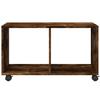 Rolling Cabinet Smoked Oak 72 x 33 x 42.5 cm Particleboard