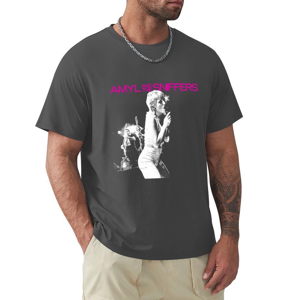 Amyl And The Sniffers T-Shirt Grafiken Custom T-Shirt Customs Anime Figuren Herren T-Shirts Pack