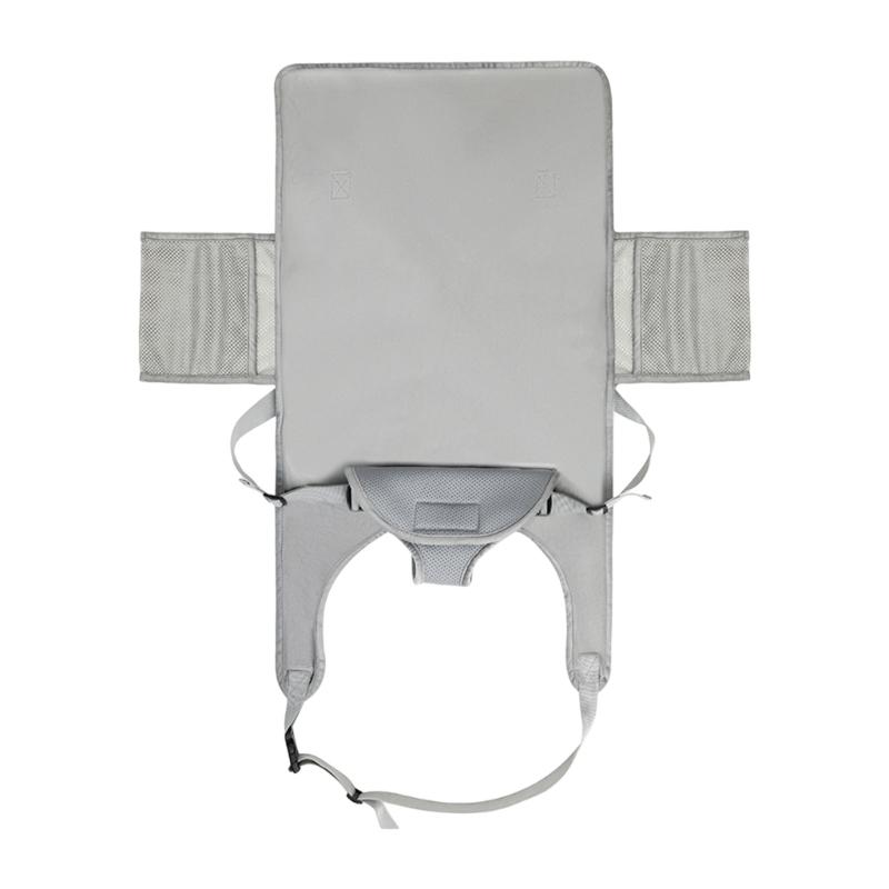 Lightweight Baby Flight Bed Foldable Extender for Long Distances Travel Easy To Install On Airplanes Seats & High Chairs серый