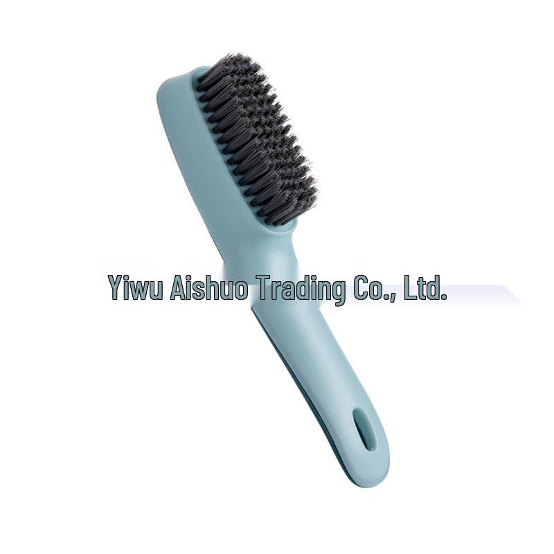 Nordic Style Soft Bristle Shoe and Laundry Brush with Long Handle - Gentle Cleaning for Shoes and Clothes