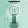 Portable Folding Fan 3   Wind Speed USB Powered Rechargeable Rotatable Handheld Desktop Small Fan