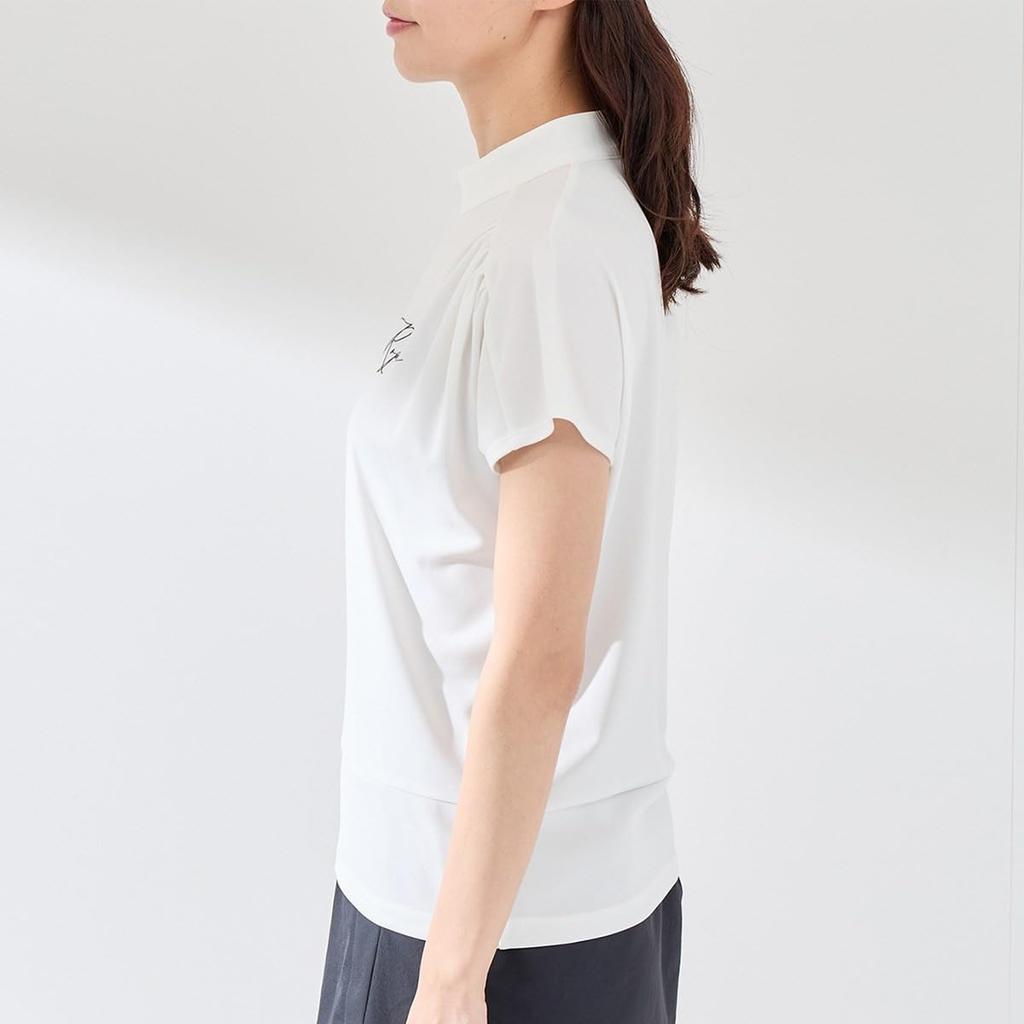 Jun Rope UV Cool To the Strong Twist Smooth Gathered White Maine & Women's Pullover, Protection, Touch, Pullover, (10)