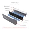 COOLMOON RAM Heatsink Radiator 5V 3PIN ARGB PC Memory Cooling Vest Heat Sink Cooler for DDR3 DDR4 DDR5 Desktop PC Ram Memory