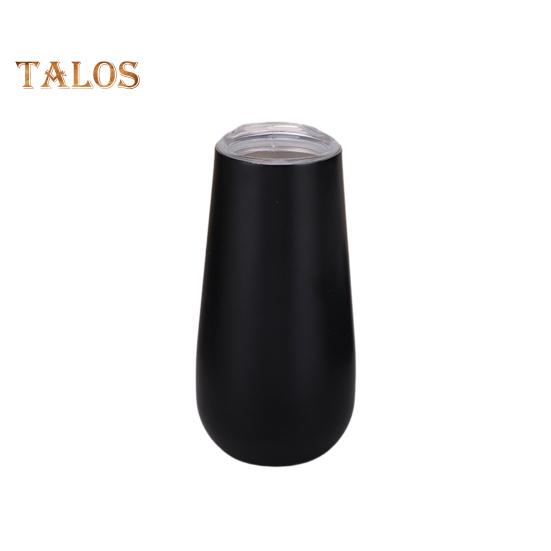 

Чашка из яичной скорлупы на 180 мл U-образная термостойкая пивная кружка для вина из нержавеющей стали с брызгозащищенной крышкой Эргономичный портативный дизайн для удобного питья