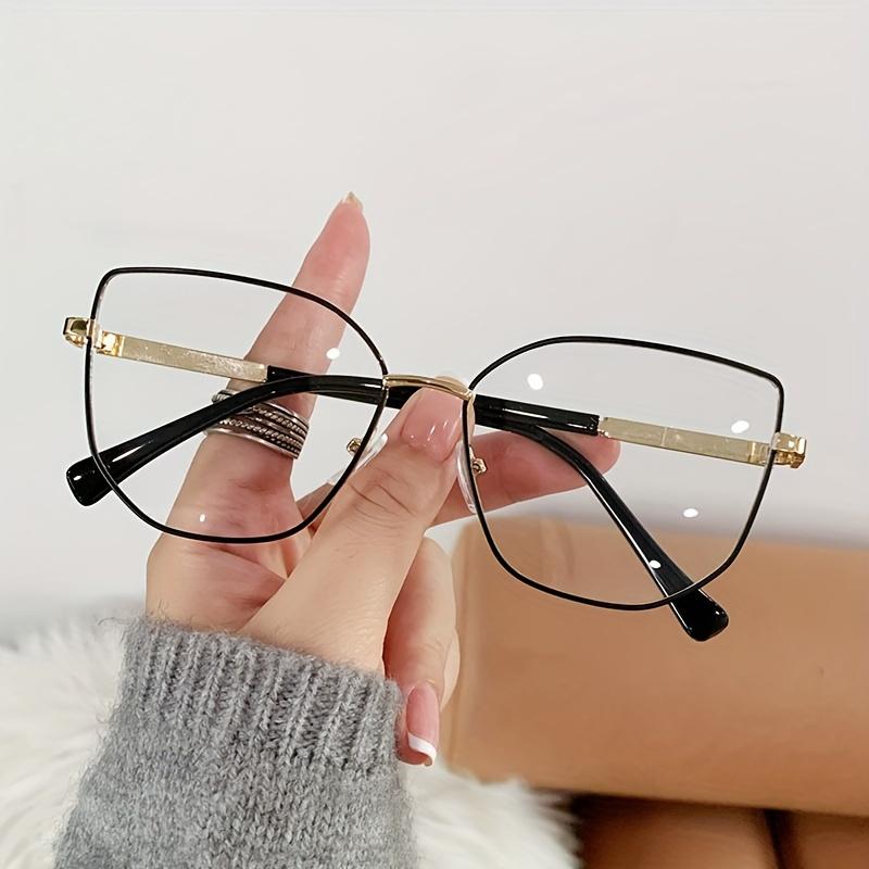 1Pcs New Metal Frame Men And Women Fashion Glasses Tac Material Day And Night Anti-Blue Light Glasses