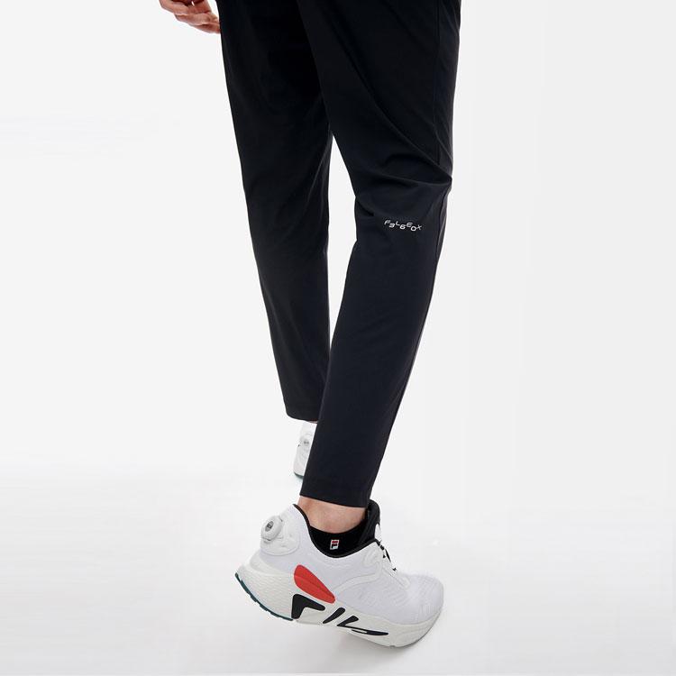 FILA Solid Micro Logo Casual Pants Men bottoms Black A11M221604FBK