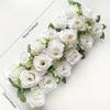 1Pc Simulated Outdoor Wedding Rose Green Plant Flower Row, for Outdoor Wedding Arch Table Decoration