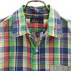 Fred Perry Check Pattern Long Sleeve Cotton Shirt M Multi Men's Used