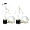 Aerodynamic Bubble Landscaping Dancing Skeleton Bubbler Aquarium Decoration, Movable Pneumatic Fish Tank Ornament Resin with 1-Meter Air Hose,