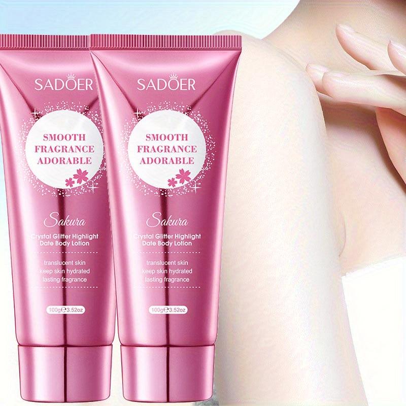 Cherry Blossom Moisture Crystal Glow High Gloss Dating Cherry Blossom Scent Body Lotion Deep Moisturizing Hydrating Body Lotion